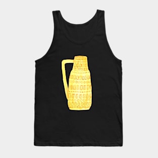 Art picture painted watercolor yellow vase Tank Top